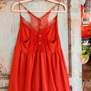 Lovestitch Lace Trimmed Tiered Maxi Dress
